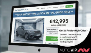a picture of a computer screen with a website open offering to buy a used car for a very high price